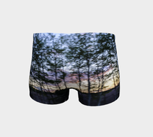 trees in motion shorts Shorts- ealanta Art Wear