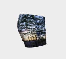 trees in motion shorts Shorts- ealanta Art Wear