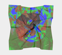 Yin Yang Ice +Fire Colour Shift ealanta Square Scarf- ealanta Art Wear